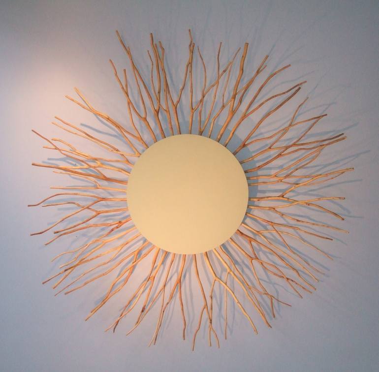 Pat Musick<br><i><b>Ra</i></b>, 1996<br> Canvas, Acrylic & Wood<br>108 x 108 x 17 inches