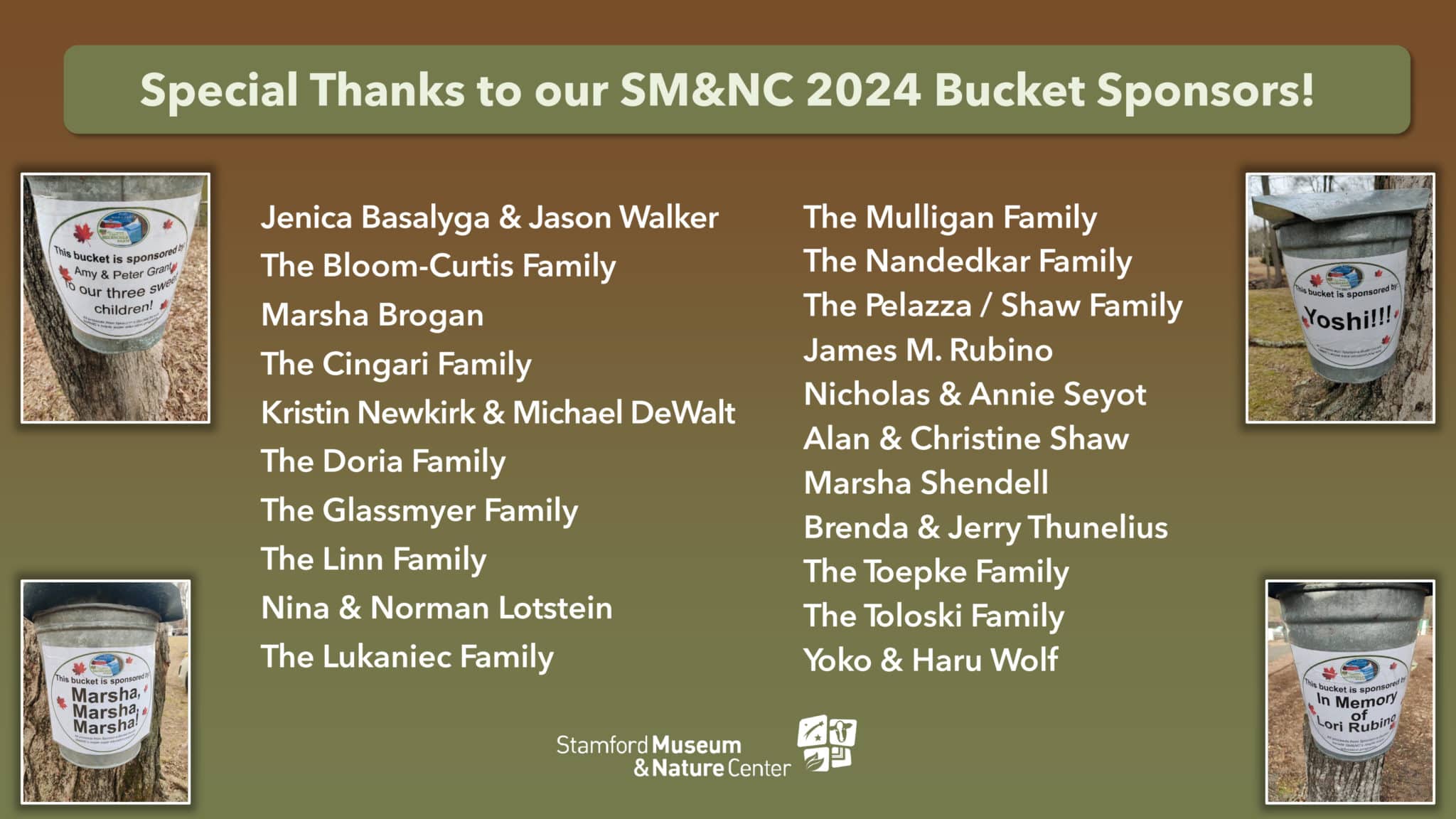 Sponsor A Bucket Slide 2024
