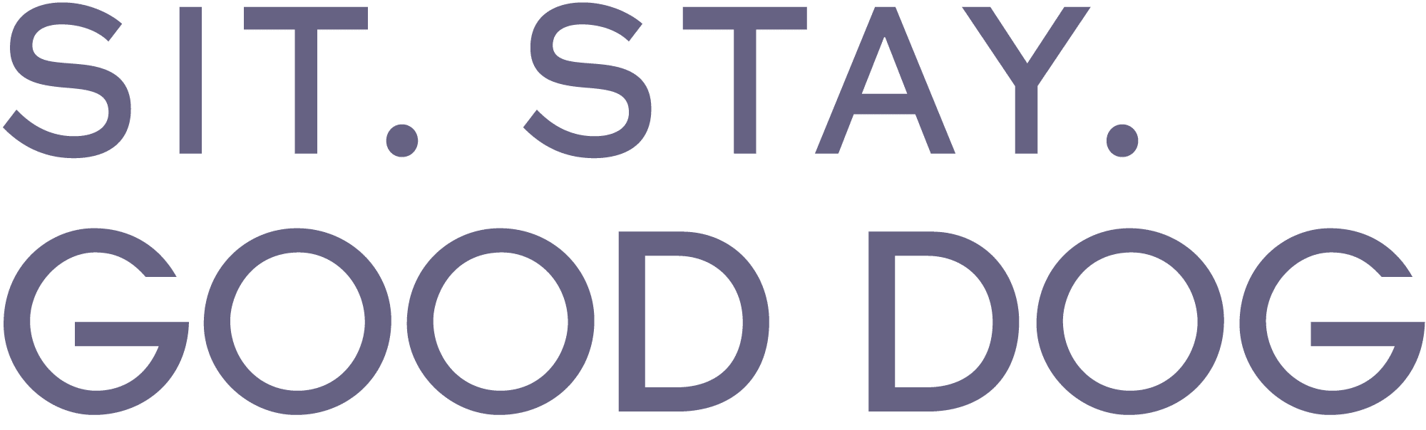 Good Dog Logo Purple