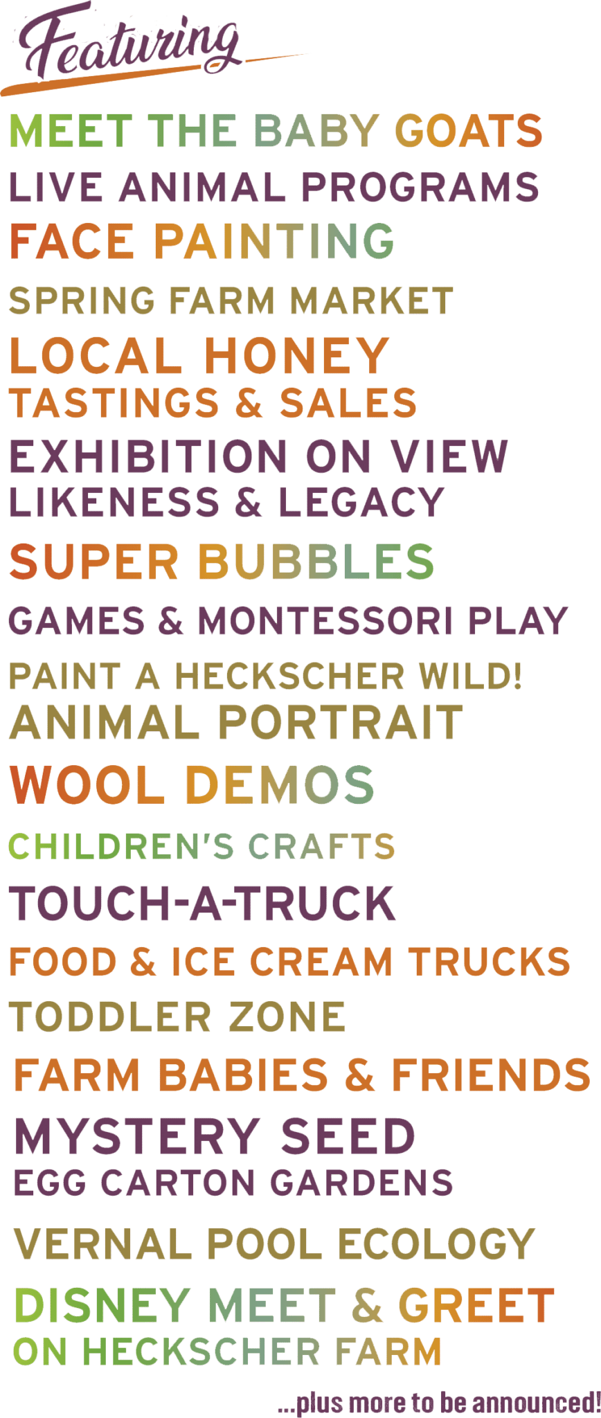 Spring on the Farm Family Fest Sundays | Stamford Museum & Nature Center