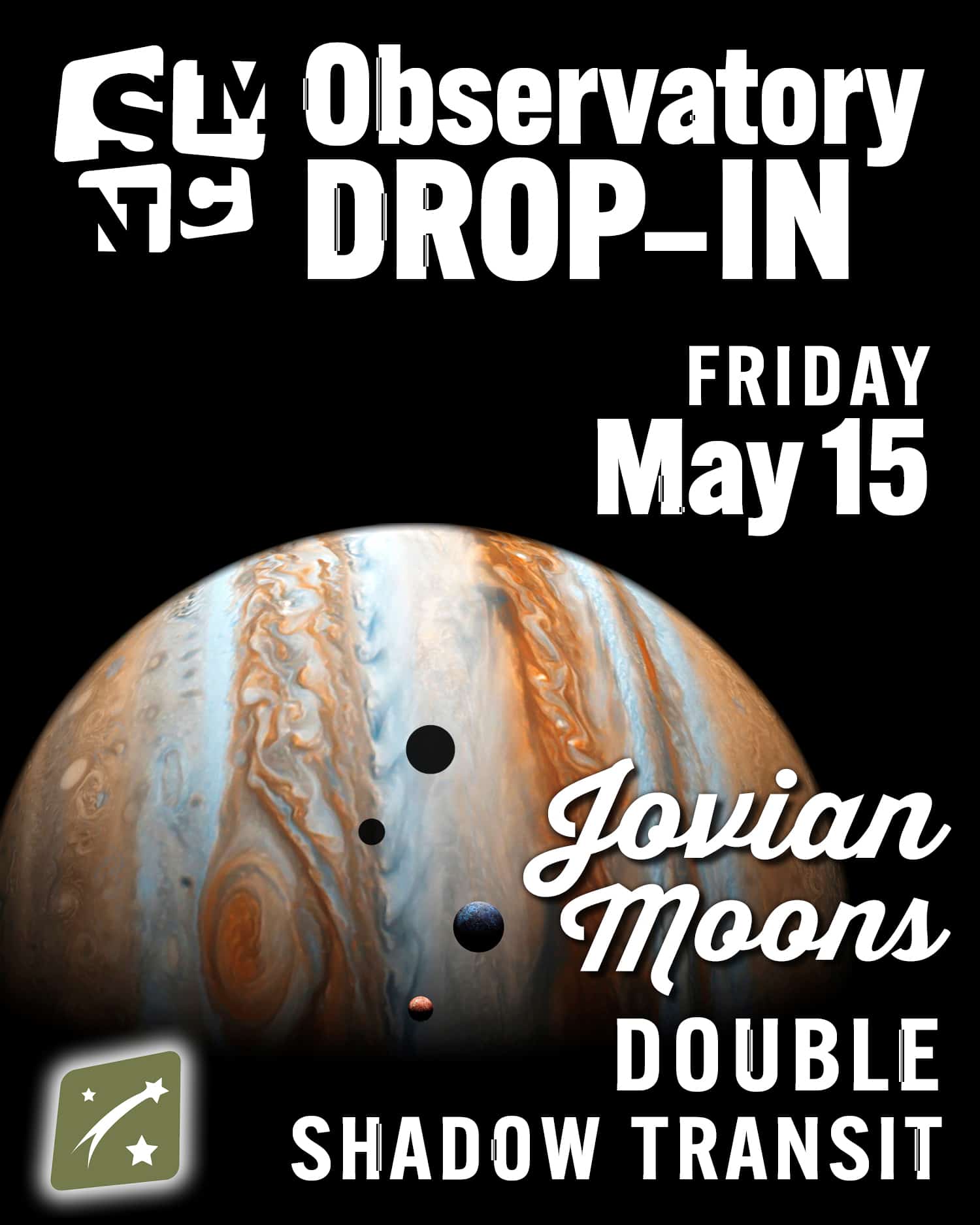 置物 Observatory Crest Observatory Drop-In: Jovian Moons Double Shadow Transit | Stamford