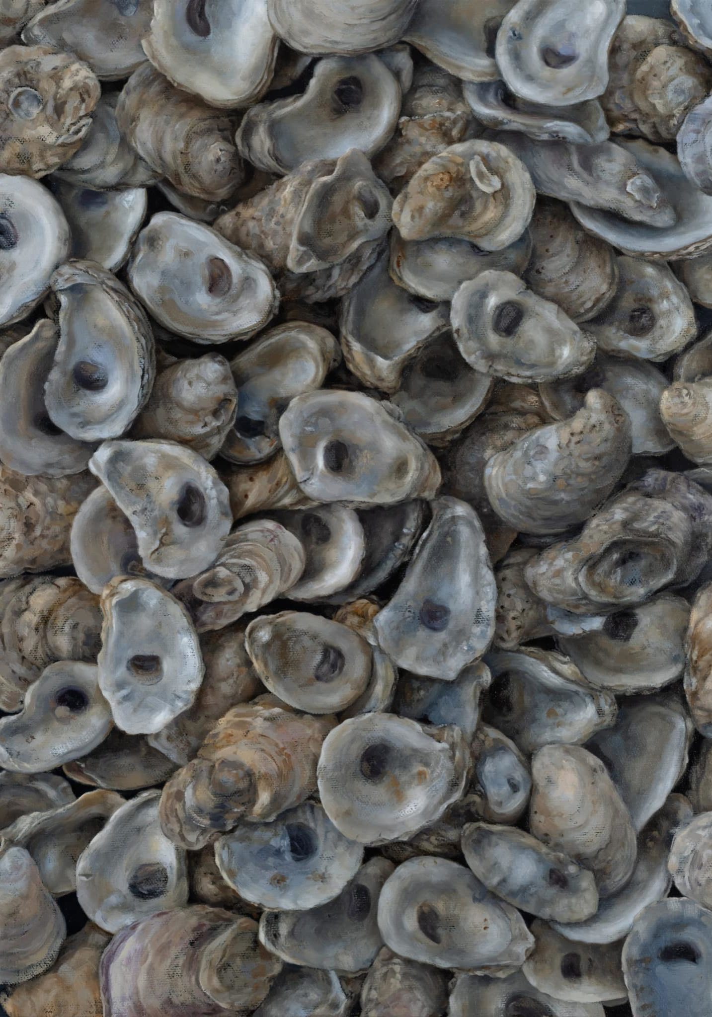 Rachel Sard
<em><strong><br>Oysters (April 25)</em></strong> <br>
Oil on canvas<br>
16 x 12 inches, 2022