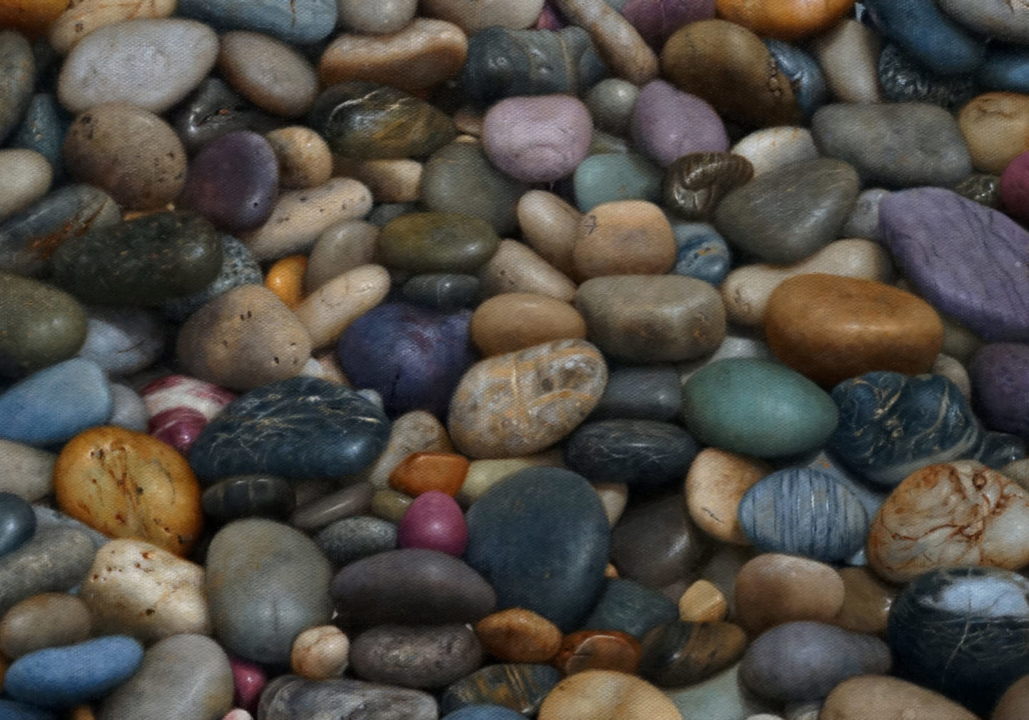 <i><b>Stones (February 4)</b></i> Rachel Sard<br>
<i><b> Stones (February 4)</i></b><br>
Oil on canvas<br>
9 x 18 inches<br>
2022