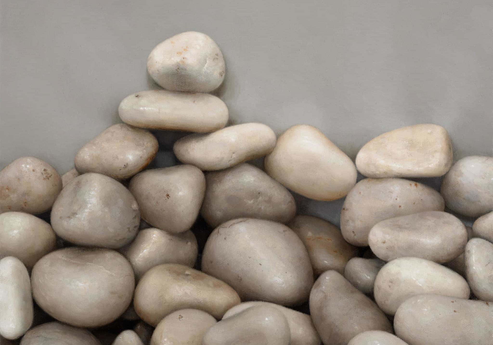 Rachel Sard
<em><strong><br>Stones (March 20)</em></strong> <br>
Oil on canvas<br>
9 x 12 inches, 2023